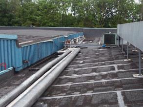 Roofing area suffering water ingress