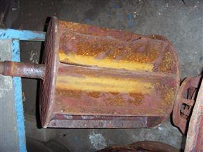 Corroded liquid ring vacuum pump rotor