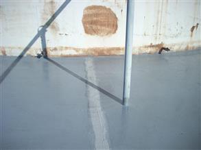 Leaking expansion joint in secondary containment area